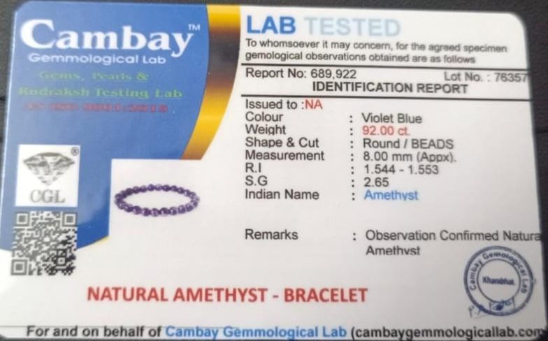 Amethyst Bracelet - Image 5