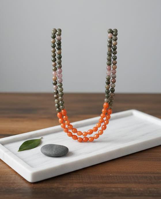 The "Earth & Ember" Indian Agate Necklace - Image 4